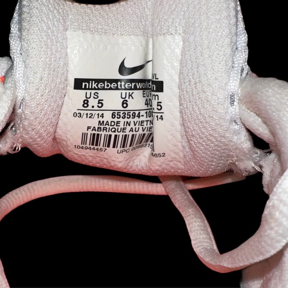 Women's Nike Dual Fusion Run 3 Running Shoes653594-100 White/Hyper Pink Size 8.5 - Picture 6 of 7